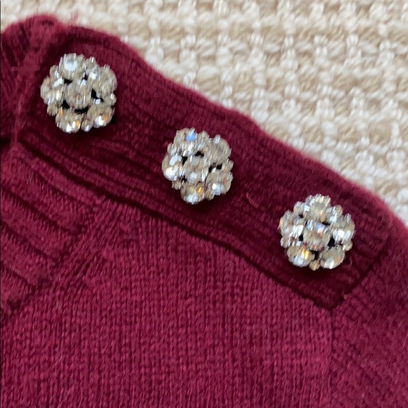 Crewneck sweater with shoulder buttons, size XS. - Picture 3 of 6